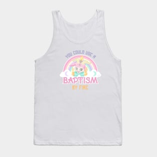 Baphomet Baptism by Fire Tank Top